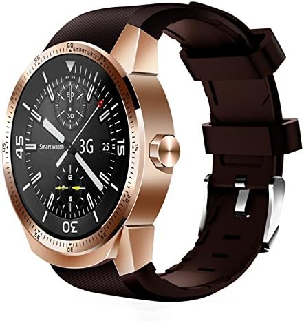 New K98H Fashion Smart Watch 3G Card Slot Wifi GPS Navigation Heart Rate Dleep Monitor Phone Watch Support Android phone, gold BY-3