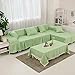 Produktbild WENROUMIAO-SFJ Volltonfarbe Dick Sofabezug, Multi-Size Schmutzabweisend Kombination Sofa slipcovers Pet Hund Seasons Gesteppter Sofa Handtuch-M 185x270cm(73x106inch)