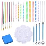 💙 Servicio 100% de Garantía: Nuestro juego de pintura de piedra mandala viene con una garantía completa de 6 meses. Si tiene algún problema con estas herramientas de puntos de mandalas, contáctenos en cualquier momento y le brindaremos la mejor solución.