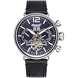 Ingersoll Herren Analog Automatik Uhr mit Leder Armband IN1230BL