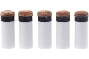 SHINEKOO 5 punte di ricambio per stecche da biliardo da 13 mm, punte rigide per stecca da biliardo, punte in ottone a vite, con puntali per stecca da biliardo per stecche da biliardo