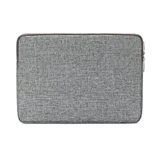 DOMISO 14 Zoll Wasserdichtem Material Laptop Sleeve Case Tragbar Notebook Hülle Beutel Anti-Kratzern Schutzhülle Tasche Schutzabdeckung , Grau - 3