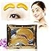 Crystal Collagen Gold Powder Face Eye&Masks for Anti-Wrinkle, Anti-Ageing, Oil Control, Moisturising, Pore Reduction, Lifting and Firming (Golden Eye Mask)