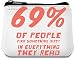 Produktbild 69% of people Neopren Geldbeutel