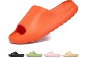 JESINDR Kapcie Damskie kąpielowe klapki, EVA Cozy Slides Lato Oryginalne Antypoślizgowe Super Miękkie Gruba Podeszwa Sandały, Gumowe Kapcie z Kryształkami