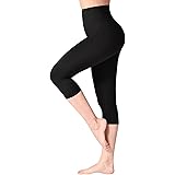 Pantalon Fitness Femme Polyester Legging Sport Femme 3/4 Taille Haute - Yoga, Fitness, Opaque Et Doux - Jogging Capri Legging Yoga Taille Haute Opaque