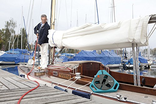 Gardena 757-20 Flachschlauch Roll-Fix, mit Kassette, einsatzfertig, Sicherheitsautomatik, Kompakt, inkl. Spritze (Schlauchlänge: 20m, Schlauchdurchmesser: 12mm, Schlauch mit Anschlussgeräten: Ja) - 7