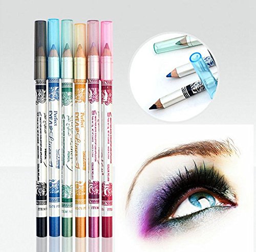 DAYAN 12 Farbe Glitter Eyeliner Pencil Lidstrich Augen Liner Eye Kosmetik Makeup Set - 2