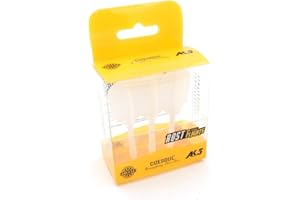 CUESOUL Rost Eje de dardo Integrado y Plumas Medianas, Forma Delgada, Juego de 3