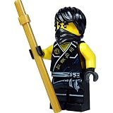 LEGO Ninjago Minifigur Cole Sleeveless with golden staff (out of 70753) Lava Falls^ - Ninjago
