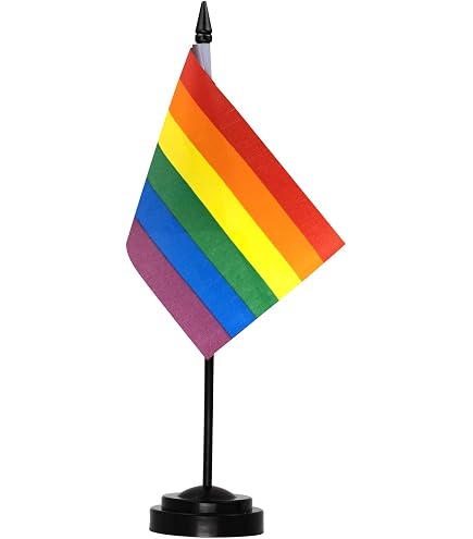 Drapeau De Table Allier 14x21 Cm - Département Français, Polyester, Avec Socle Et Hampe
