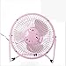 Produktbild USB-Schreibtisch-Ventilator-tragbarer Ventilator-wieder aufladbarer Minitisch-Ventilator-persönlicher Fan passte alle USB-Gerät für Büro-Ausgangstischplatte an, Pink