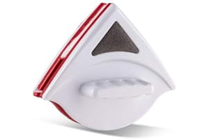Topchances Nettoyant vitre magnétique pour vitres Nettoyant vitre pour essuie-glace pour vitrage à double vitrage adapté aux fenêtres de 15 à 24 mm d'épaisseur (Blanc)