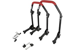 ‎SEFIS MOTO SEFIS M20U Motorradständer Set Vorder- und Hinterrad Motorradheber Serviceständer Front und Heck Motorrad montageständer hinten Motorrad ständer Set Motorrad aufbocken (Adapter: 2in1 / Standard)