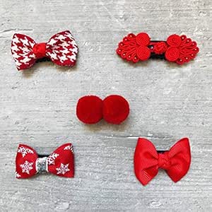 Lot 5 Barrettes Magiques Anti Glisse Special Cheveux Bebe Modele Christmas Amazon Fr Bebes Puericulture