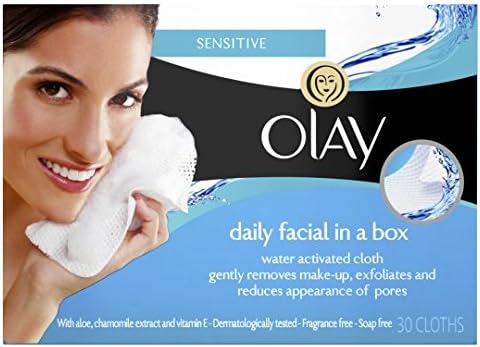 Olay Essential Dry Face Cleansing Wipes Sensitive 30