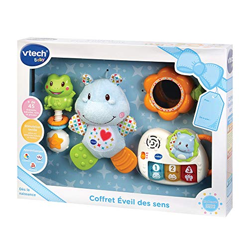 VTech - Coffret naissance - Eveil des sens - Cadeau de naissance avec premiers jouets de Bébé - bleu (80-522005) – Image 7