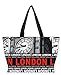 Produktbild Big Ben Robin Ruth City of London weiß und schwarz Schultertasche Souvenirs-Tasche Geschenke