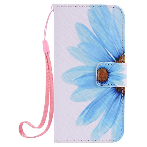 Feeltech Samsung Galaxy S7 Hülle PU-Leder und Brieftasche Bunte Muster Fall mit Magnetverschluss, Hybrid-Kickstand mit Stand-Funktion, schlagen Sie schützende weiche TPU Stoßstangenabdeckung und Kreditkartenhalter für Samsung Galaxy S7 Handgelenk Bügel-Buch-Art-Geldbeutel-Tasche mit 2 In 1 Berühren Sie Stift – Sonnenblume - 2