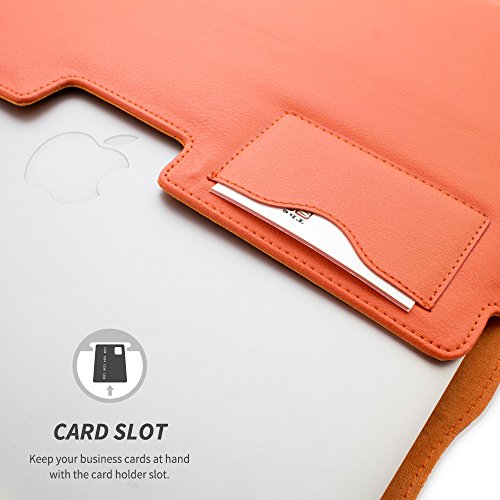 TheSnugg B00FJ6V7G6 13Zoll Ärmelhülle Orange Notebooktasche – Notebooktaschen (33 cm (13 Zoll), Ärmelhülle, Orange, Baumwolle, Polyurethan, Einfarbig, Nubuck fibre) - 2