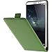 Produktbild PhoneNatic Kunst-Lederhülle für Huawei Mate S Flip-Case grün + 2 Schutzfolien