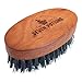 Boar Bristle Beard Brush For Men With 100% First Cut Boar Hair. Made in Pear Wood With Firm Bristles To Tame and Soften Your Facial Hair