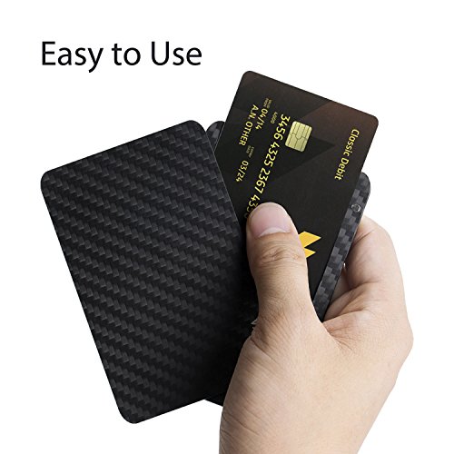 PITAKA Minimalist Carbon Fiber Magnetic Modular Card Holder Rfid Blocking Futuristic Slim Wallet-Lifetime Warranty