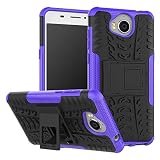 smartphone huawei y6 2017 double sim 16 go gris ★Calidad: Se han elegido los mejores criterios para confeccionarla de manera robusta, resistente y duradera. La doble capa híbrida de TPU y policarbonato da tu móvil una excelente protección.