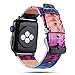Produktbild Upxiang für Apple Watch Series 4/3/2/1 38/40mm Armband Retro Drucken Leder Wrist Band Strap Ersetze Uhrenarmband Sport Armbänder