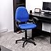 GreenForest Adjustable Office Task Chair Executive Recliner CHAIR, Luxury Mid Back Support, Swivel Armchair in Blue