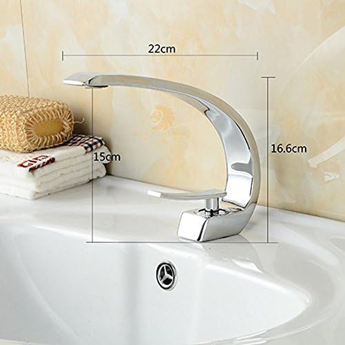 ChengZI Personalized art waves of hot and cold tap basin sink brushed mixer brass wash basin mixer full copper, chrome plated