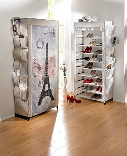 Schuhregal Paris Motiv ca. B80 x T30 x H170 cm - 6