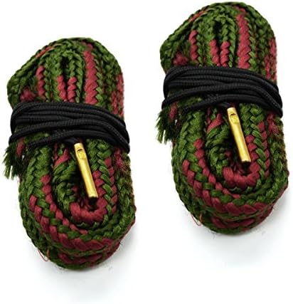 Gun Bore Snake Cleaner Strap Kits Cord Rope Brass for Carbine/Shotgun/Pistol/Rifle/AR15 Barrel Cleaning - 2 Pack (28 GA Gauge)