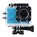 Produktbild icefox® FHD Unterwasser-Action-Kamera, 12MP, 1080P, wasserdichte HD-Kamera mit 170° Weitwinkel, 1,5 Zoll-Display, 900mAh Batterie und Zubehör-Kitt für zum Tauchen, zumFahrrad fahren, zum Motorrad fahren und zum Schwimmen (Blau)
