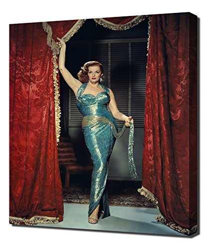 Russell, Jane (Revolt of Mamie Stover, The) 04 Canvas Art Print, 60 x 90 x 5 cm