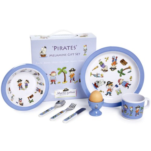 7 Piece Children's Melamine Gift Set -PIRATE