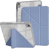 UnDePlus iPad 11.Nesil A16 11in&ccedil;/10.Nesil 10.9in&ccedil; ile uyumlu Kılıf Mika Trifolding Şeffaf Kalem B&ouml;lmeli
