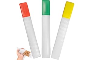 Lipfer 3pcs Gran Transparente Plástico De Plástico con Aguja De Tejido Estuche De Almacenamiento Contenedores De Tubo De Suéter De Tejido Agujas De Almacenamiento