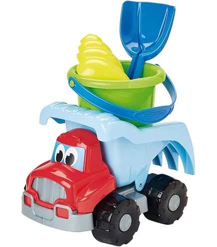 Seau De Plage Ecoiffier - Jeu Camion Benne 17 Cm Avec Accessoires