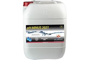 DIASA INDUSTRIAL Minorador de pH para dosificación PH Minus 20 litros (25 KG) - Piscinas clorador salino - Reductor pH del Agua - Ácido Sulfúrico al 15%