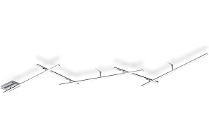 ‎TRIO LEUCHTEN Trio Leuchten LED Deckenleuchte Indira 674610507, Metall, Nickel matt, Acryl weiß, 3 x 6 Watt & 2 x 3.5 Watt