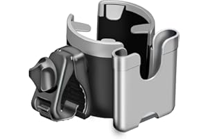 XIXIKISS Porte Gobelet Poussette, Universel Accessoire Poussette pour Cybex Yoyo, Porte Gobelet pour Fauteuil Roulant, Vélo, Deambulateur, Trottinette électriqu, Bébé Organisateur Poussette