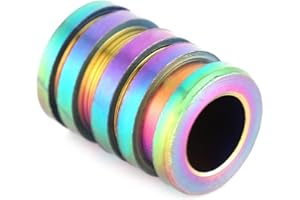 ALOMEJOR Cordón de Cuchillo Cordón de Titanio Cuenta de paracaídas Cuenta de paracord Cuentas EDC Colgantes al Aire Libre para cordón Exterior(Colorful)