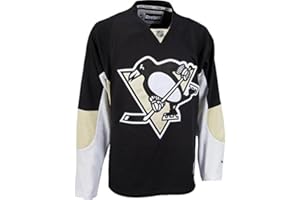 RBK Reebok NHL Eishockey Trikot Jersey Premier Pittsburgh Penguins Black blank (L)