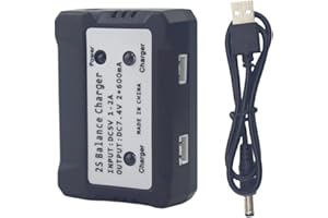 ZYGY 7.4V 2 en 1 Chargeur pour RC Jouets SCX24 9300 YC300 HM101 18858 18859 HM163 HM164 35-DJ03 SN-DJ02 SYMA X8C X8HW Hubsan H501S H502E MJX Bugs B3 B2W B6 A959 V913 V912 A959-B K929-B 144001