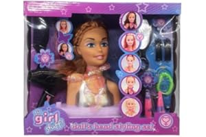 CELINO MAKING YOUR DAY Celino™ Children Kids Girls Hair Styling Dream Dolls Head Play Set with Accessories Hairdressing Make-up