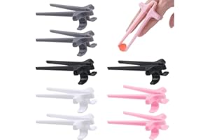 NEIKAFAN Dofu 8 Palillos Para Dedos De Aperitivos Palillos Auxiliares Perezosos Pinzas Reutilizables Para Alimentos Manos No Sucias Para Comer Aperitivos Mientras Juegas o Estudias (Multicolor) (056)