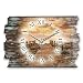 Produktbild Kreative Feder Steg Sonnenuntergang Shabby Style Designer Wanduhr Funkuhr aus Holz *Made in Germany leise ohne Ticken WH019FL