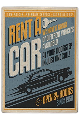 Preisvergleich Produktbild LEotiE SINCE 2004 Puzzle Garage Auto mieten Bedruckt 120 Teile Tankstelle