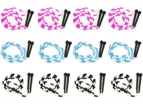 K-Roo Sports Lot of 12 7-foot Jump Ropes with Plastic Segmentation by K-Roo Sports
